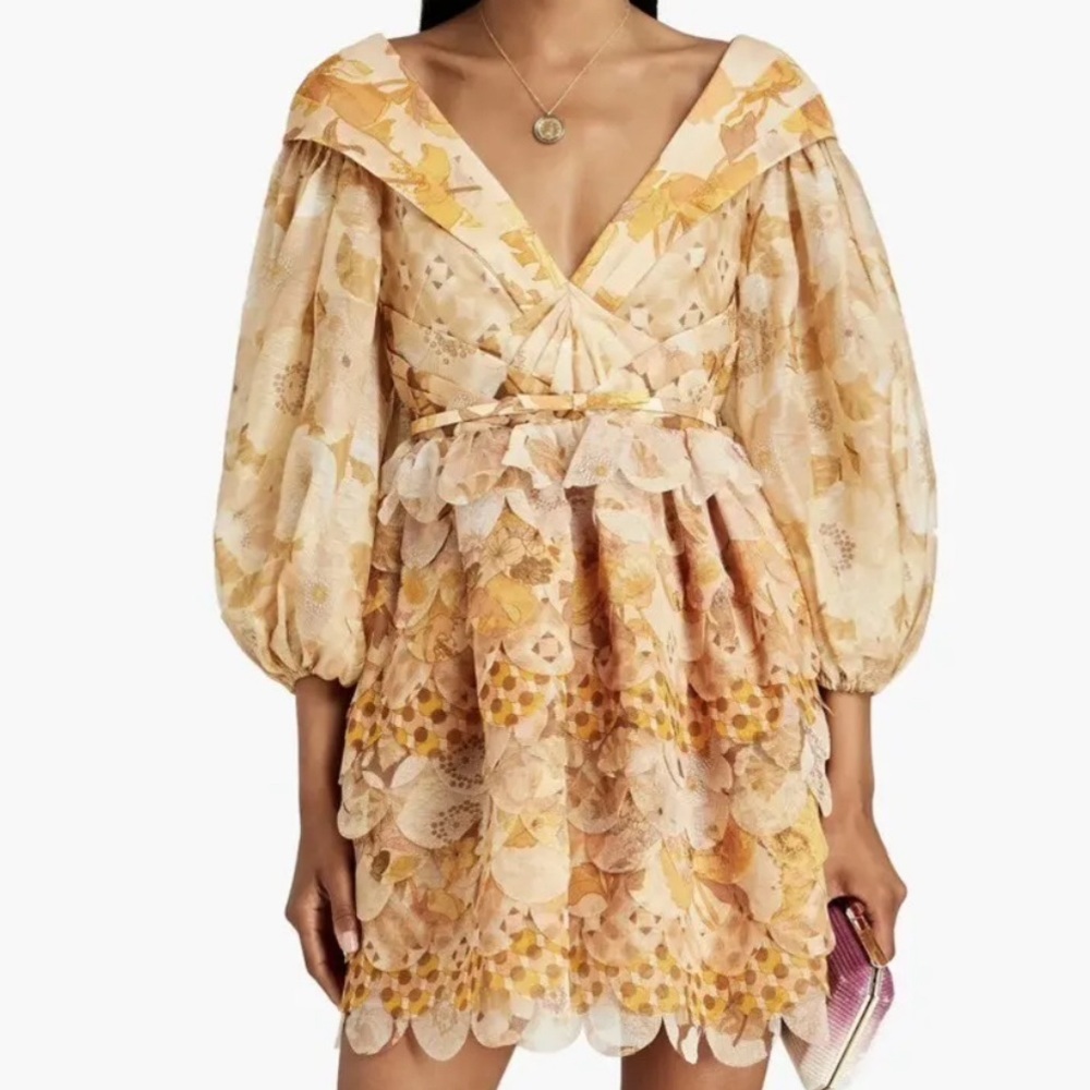 Zimmermann Tempo Silk & Linen Dress NWT